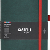 Castelli Notebook Kaleido Mid Ruled Pine, 80GSM White, 130mm x 210mm, 192 Pages